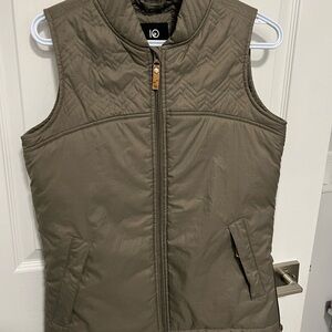 Tentree Olive Green Quilted Vest